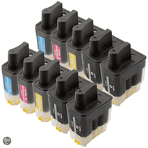Brother LC-900 serie VOORDEELPAKKET (2 complete sets + 2 extra zwart) Brother LC-900 serie VOORDEELPAKKET (2 complete sets + 2 extra zwart)